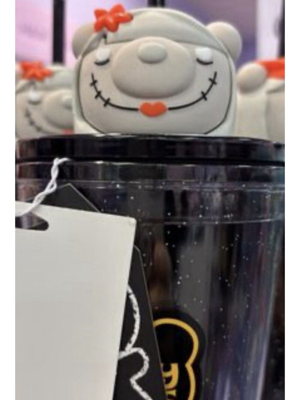 Claire's Exclusive Vampire Deddy Bears Tumbler. NEW